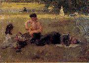 Isaac Israels Bois de Boulogne china oil painting artist